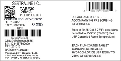Label (68180 978 03 Sertraline 25mg 67046 1665 30)